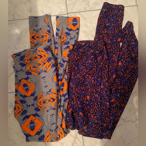Lularoe women’s patterned leggings bundle ❤️ - Picture 2 of 16